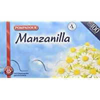 Los mejores  - Pompadour Té Infusion Manzanilla - 100 bolsitas - [pack de 2]